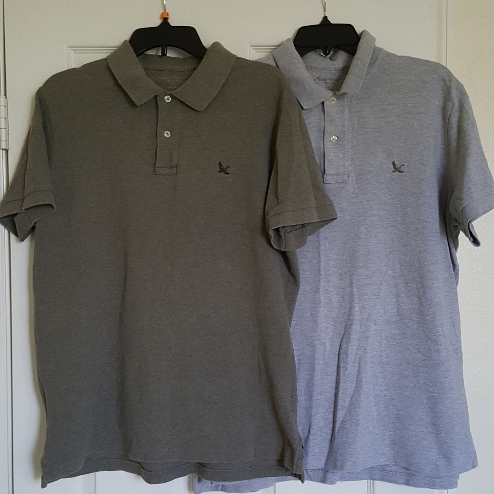 2 Eddie Bauer short sleeve polo shorts